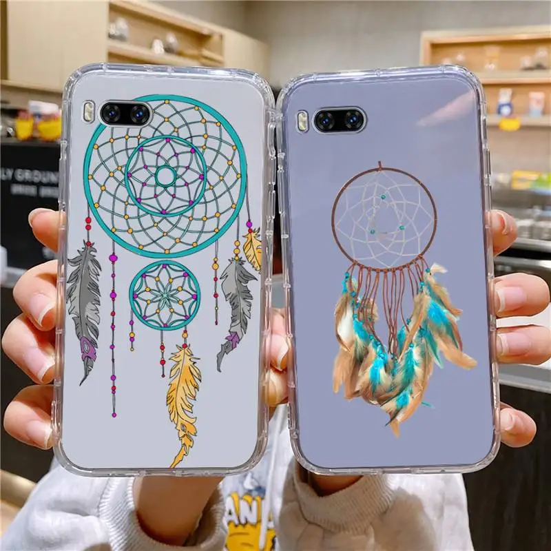 

Mandala Dreamcatcher Phone Case For Huawei Mate P10 P20 P30 P40 P50 Smart Z Honor 50 60 70 Pro Lite Transparent Case
