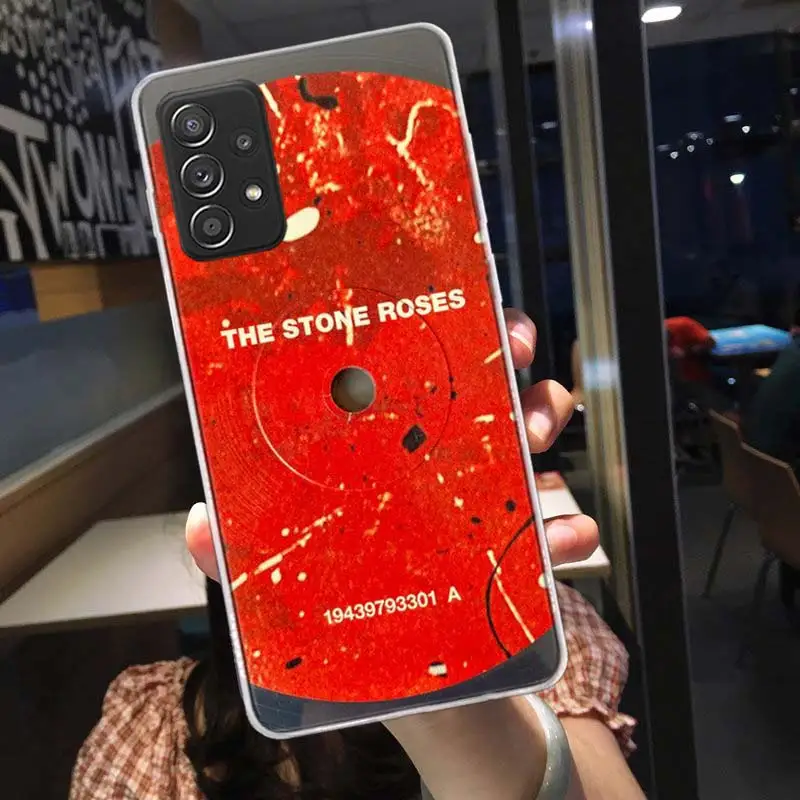Чехол для телефона Stone-R-Roses Galaxy Samsung S22 Plus S21 Ultra Clear S20 S23 S24 FE S10 S10E S9 S8 Cover Pattern Capa Soft T