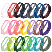 for xiaomi mi band 7 6 5 4 3 strap watch silicone bracelet for xiaomi miband 456 sport wristband replacement miband 76 straps