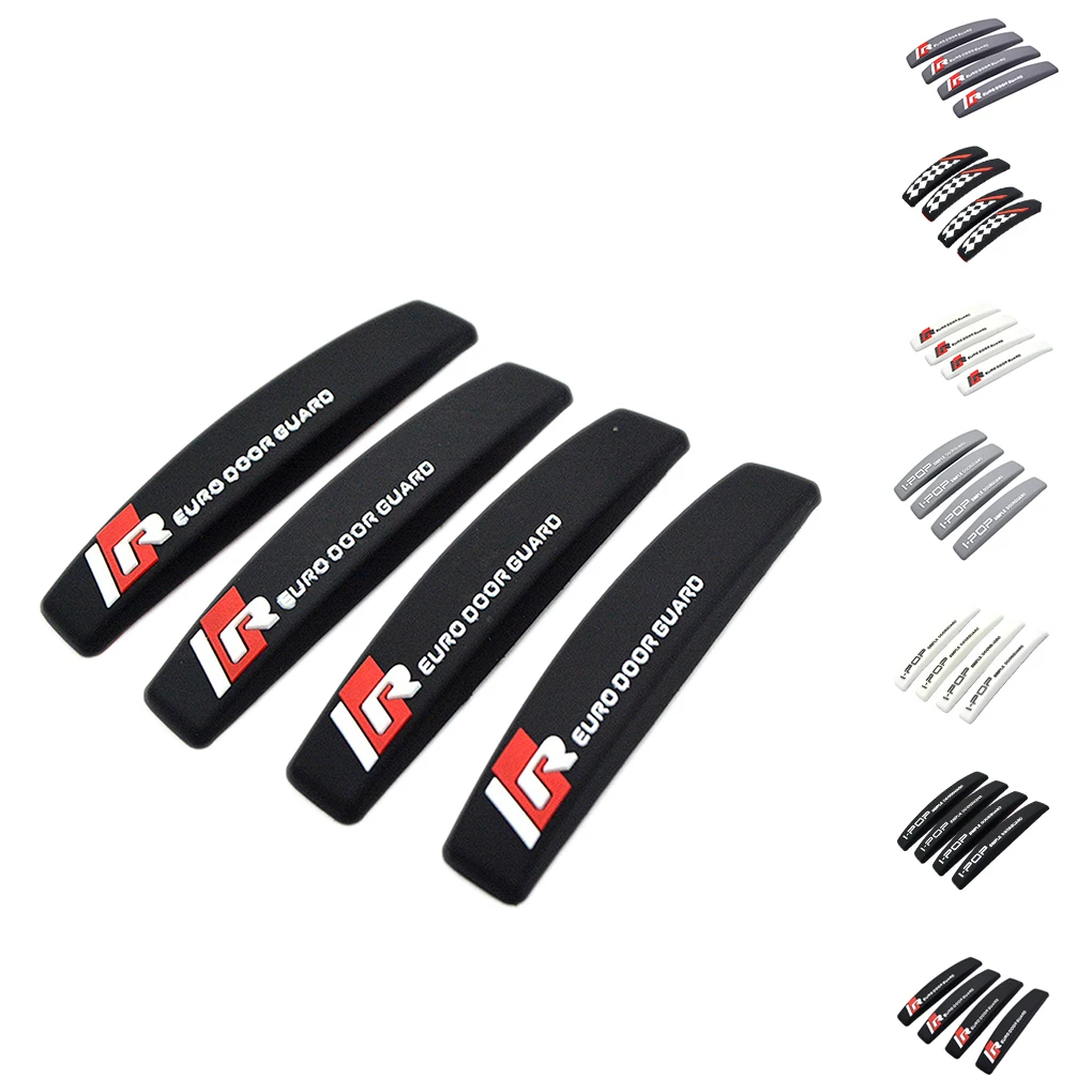 

4PCS Set Car Door Edge Anti-collision Strip Waterproof Durable Door Edge Scratch-proof Strip