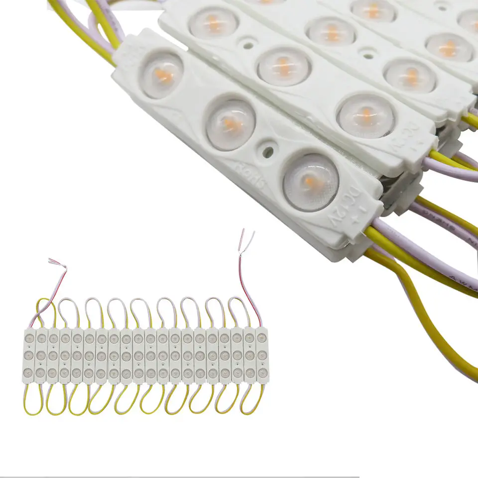 20pcs 2835 3LED injection module 12V Super highlight 1.5W white. LED sign