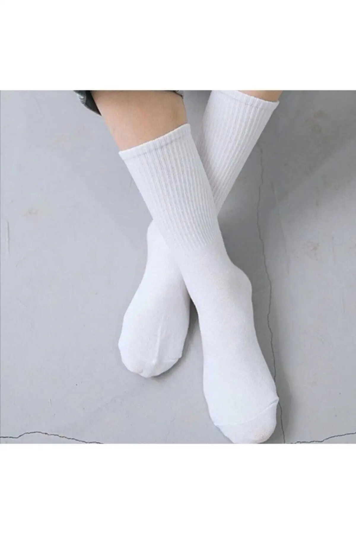 

Плоские белые теннисные носки 6 шт.