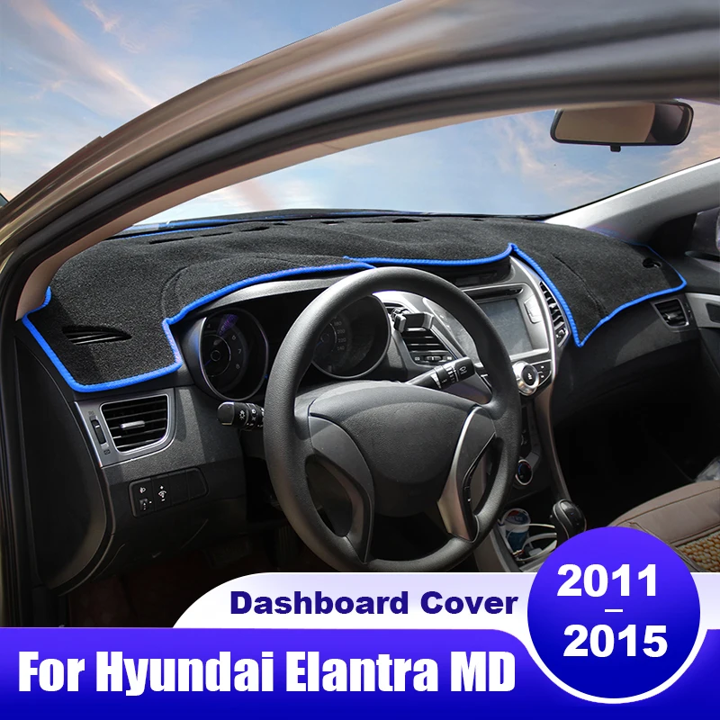 

For Hyundai Elantra MD 2011 2012 2013 2014 2015 Car Dashboard Cover Dash Mat Sun Shade Instrument Desk Non-slip Pad Accessories