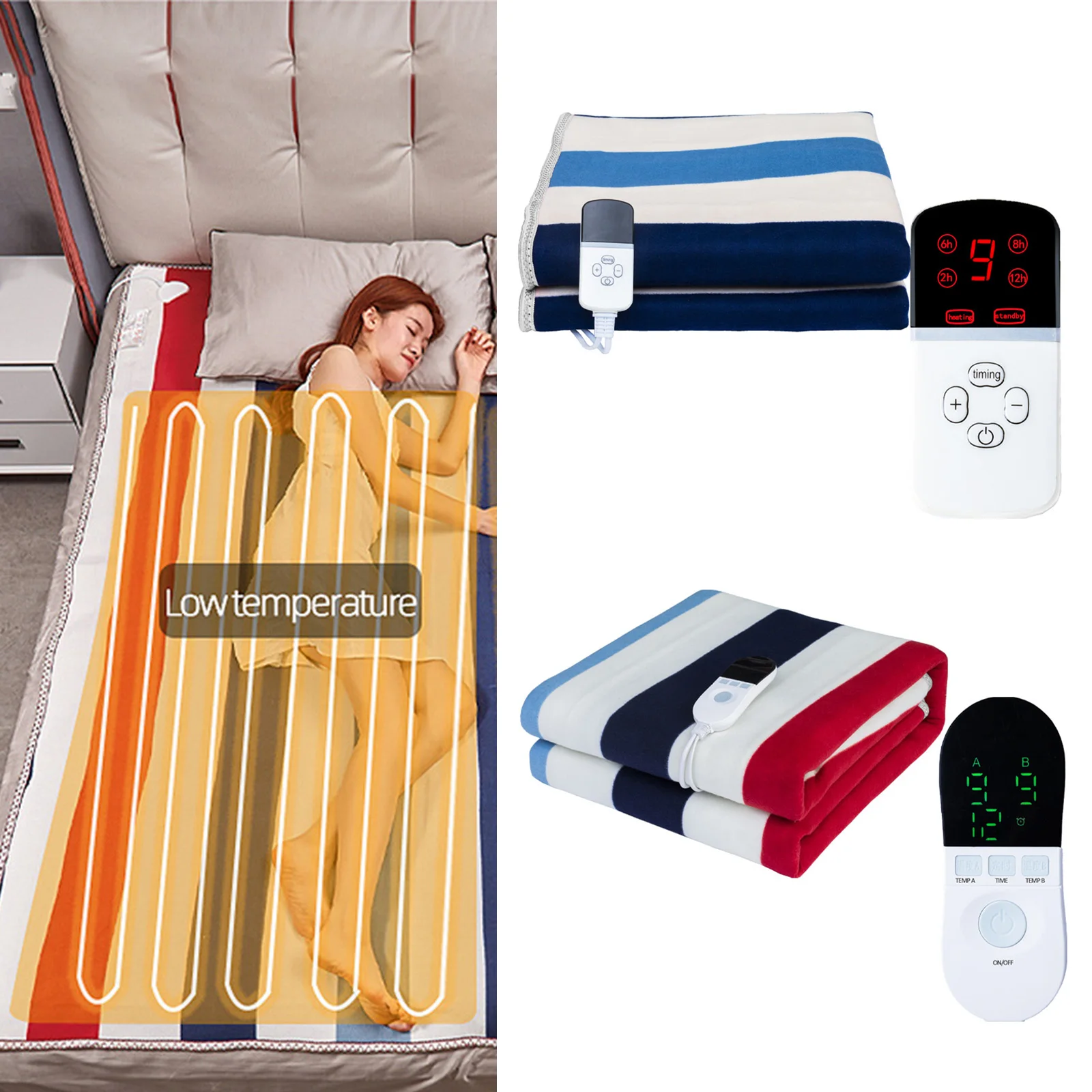 

Electric Blanket 220v 110v Thicker Heater Heated Blanket Mattress Thermostat Electric Heating Blanket Winter Body Warmer