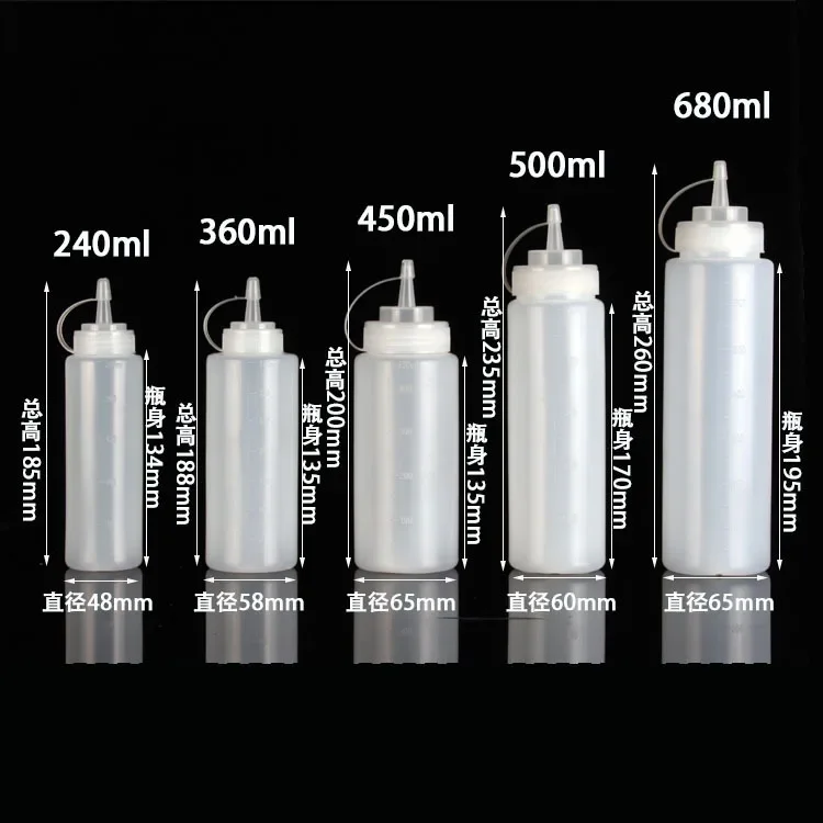 

Пластиковая остроконечная бутылка для соуса