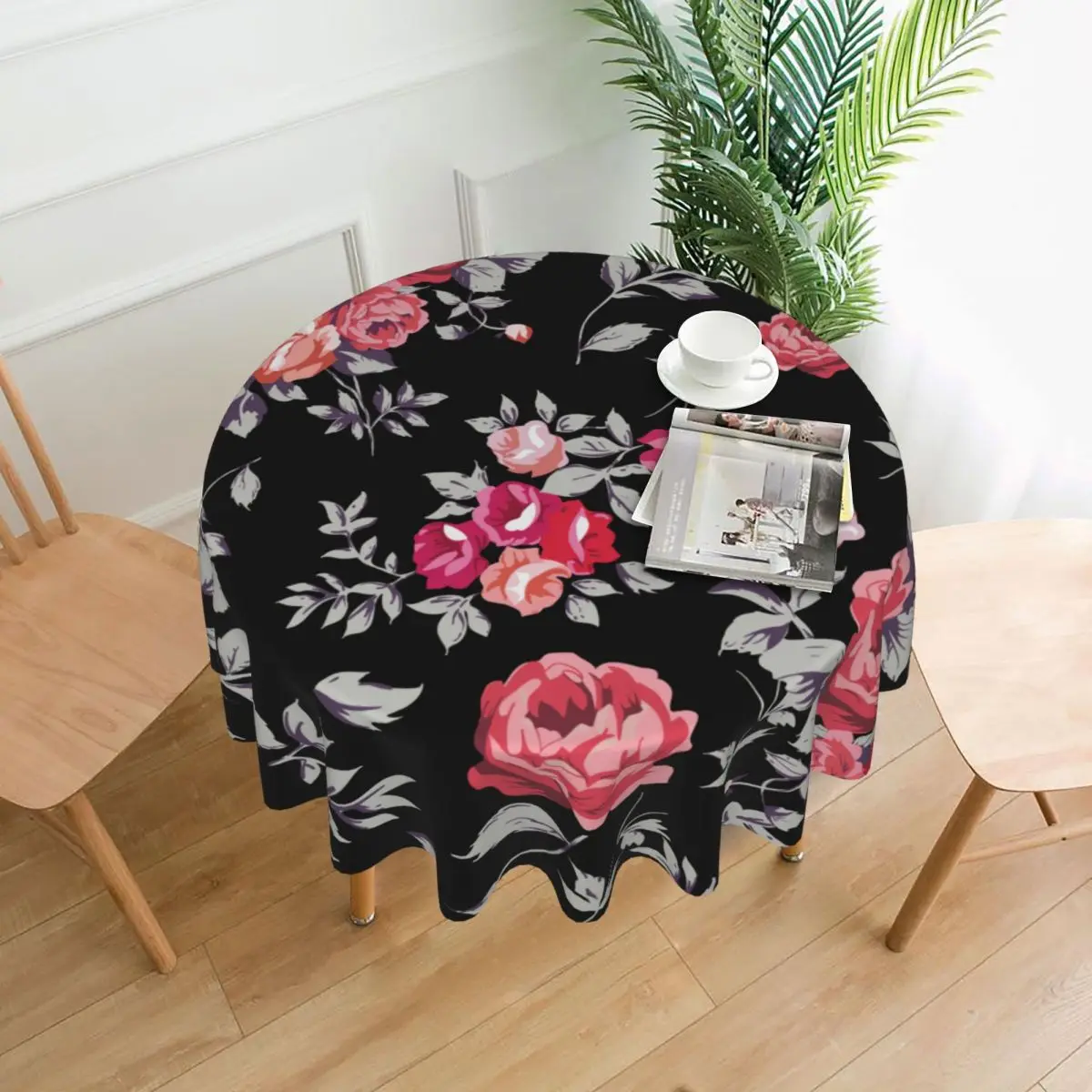 

Tablecloth Polyester Round Table Cloth Nordic Table Cover for Home Party Decoration