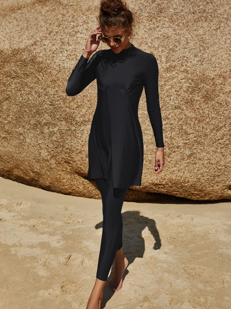 2 шт. Женский скромный купальник с длинным рукавом