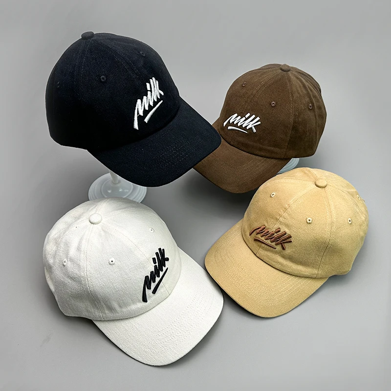 

New Simple All-matching Men Women Baseball Hats Cotton Comfortable Trend Unisex Sunscreen Fashion Sport Snapback Embroidery Caps