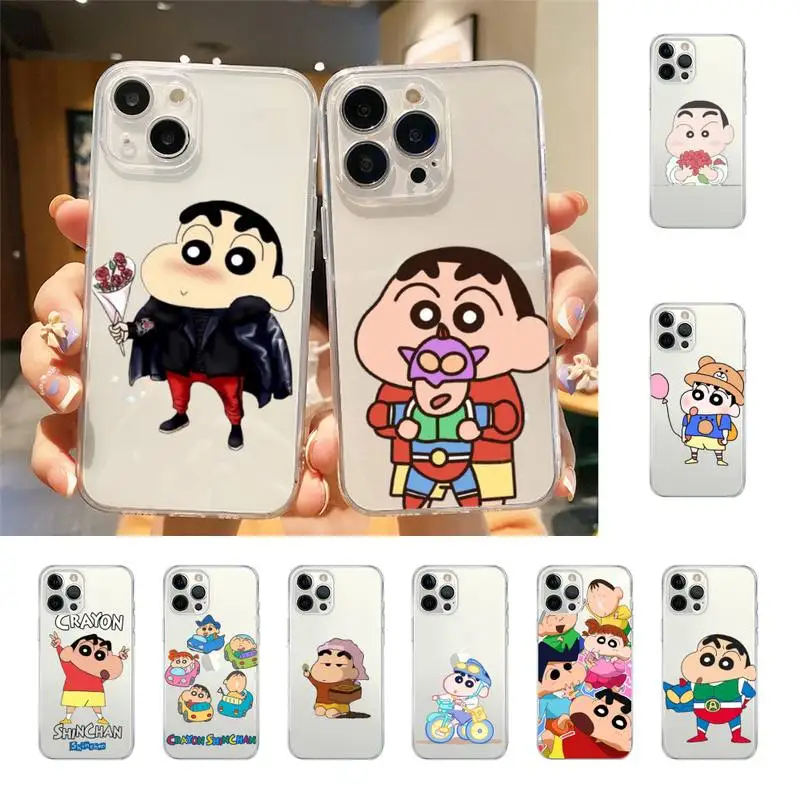 

C-Crayon S-ShinChan Phone Case For Iphone 7 8 Plus X Xr Xs 11 12 13 Se2020 Mini Mobile Iphones 14 Promax Case