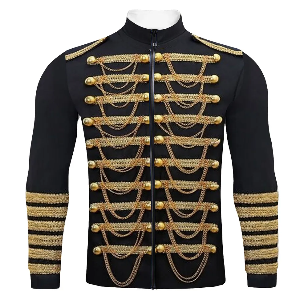 2022 spring autumn new fashion cool 3d digital elegant men's jackets  casual zipper long sleeve coats clothes for men M-5XL