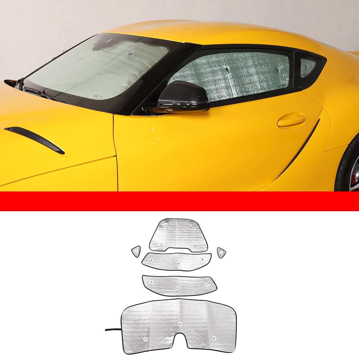 

Car Front Windshield Full Window Glass Sun Protection Parasol Car Accessories For Toyota GR Supra A90 2019-2022
