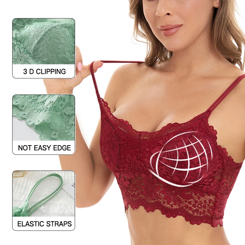 Женский кружевной бюстгальтер без косточек