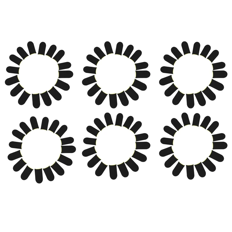 

18-Pin Carbon Fiber Finger Sleeves For PUBG Mobile Games Press Screen Finger Sleeves Black & Yellow(96 Pcs)