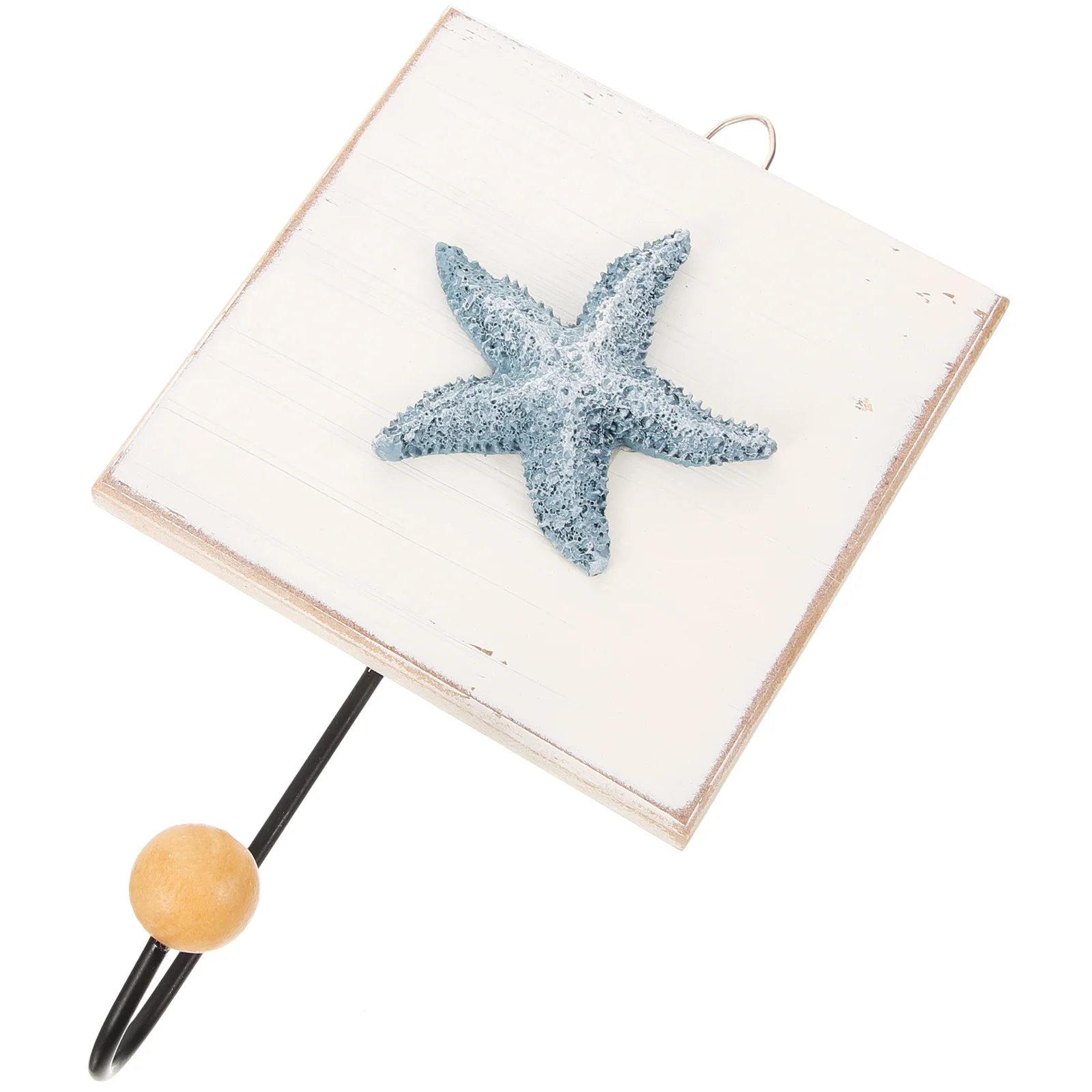 

Birthday Decoration Girl Mediterranean Sea Star Hook Decorative Wall Wall-mounted Towel Wood Style