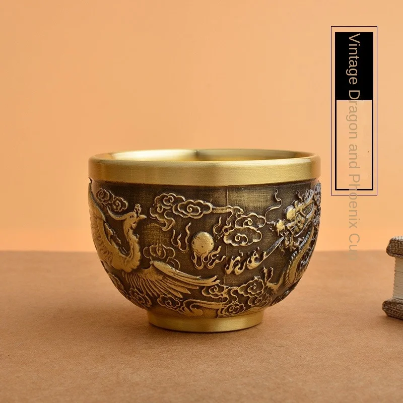 

Металлические статуэтки «Дракон и Феникс», Байфу