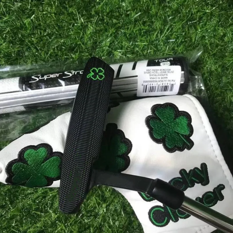 Brand New Golf Putter Men 골프용품 32/33/34/35 Inch 퍼터 Four-leaf Clover 골프채 with Top Cover | Clubs