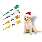 Милый цифровой светодиодный термометр для домашних животных, мультяшный ветеринарный термометр для тела, водонепроницаемый для собак, лошадей, кошек, свиней, овец