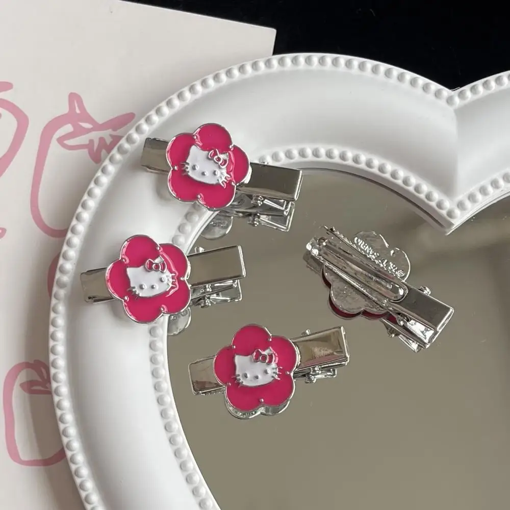 

Kawaii Sanrio Hello Kitty Accessories Card Issuance Hairpin Cute Kt Cat Duckbill Clip Bangs Clip Headdress Girls Hair Clips Gift