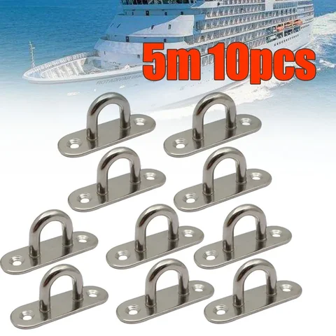 10 шт., 2,36 дюйма, 304, потолочные крючки из нержавеющей стали