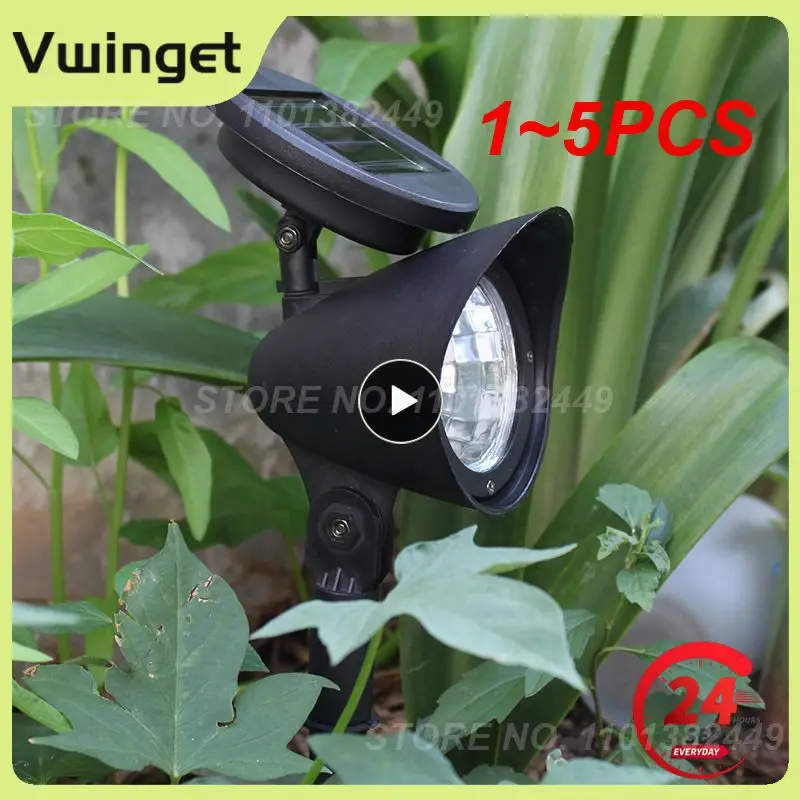 

1~5PCS LED Solar Spotlight Garden Reflector Lamp Powered Outdoor Lighting Waterproof Lawn Lamp Courtyard Landscape Decor Solar
