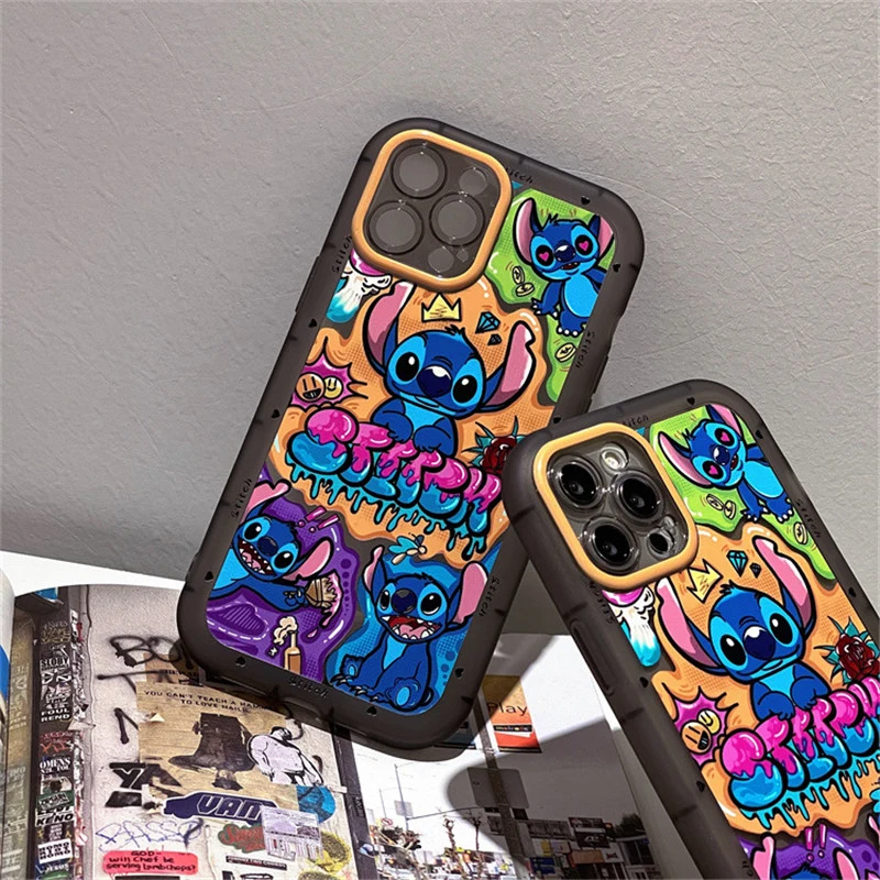 

Чехол для телефона с изображением граффити Disney для IPhone x/11/12/13Promax, защитный чехол с закругленными углами из мультфильмов для Apple