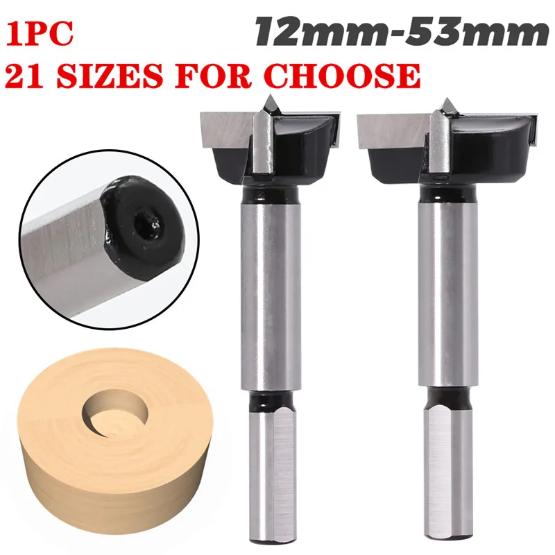 

Шнековое сверло Forstner, 12-53 мм, резак для дерева, шестигранный ключ, кольцевая пила для электроинструментов