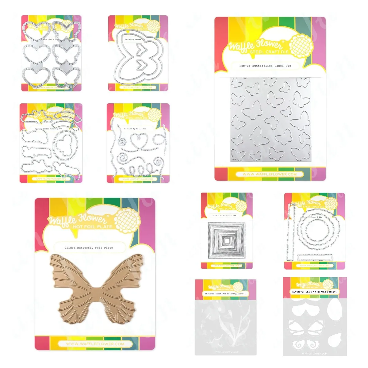 

Happy Mother's Day Butterflies Hot Foil Plates and Cutting Dies Stamps Stencils for Diy Mom Sister Gift Scrapbooking Decoration