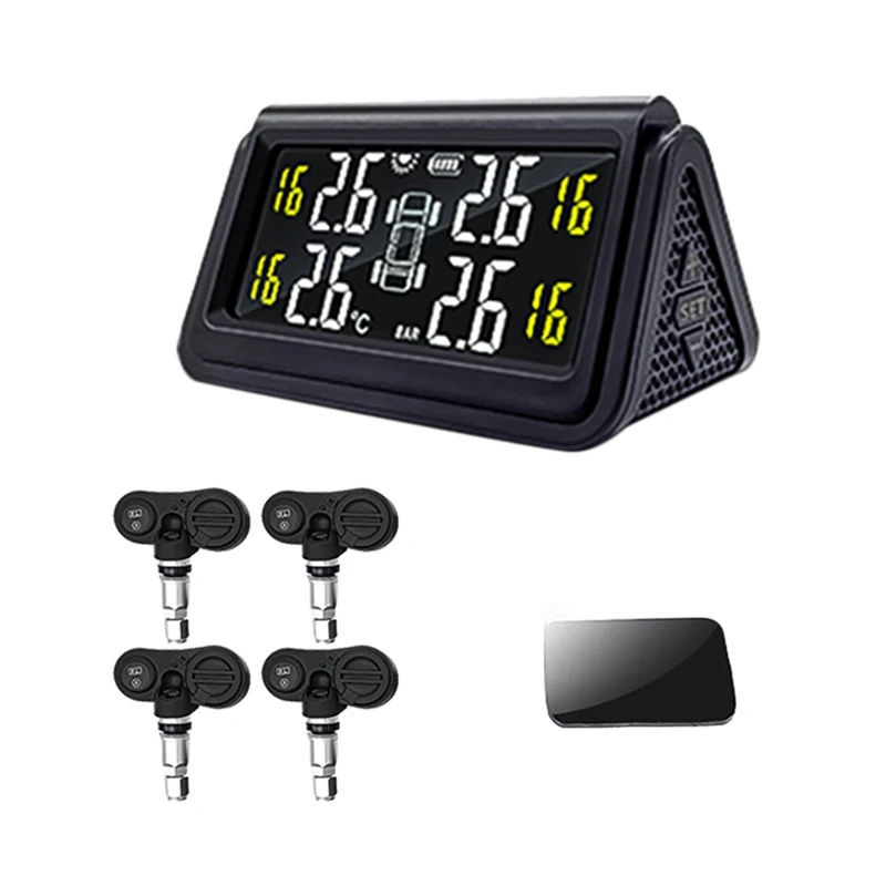 

Система контроля давления в шинах TPMS на солнечных батареях, 0-3,5 бар, датчик давления в шинах колес TPMS
