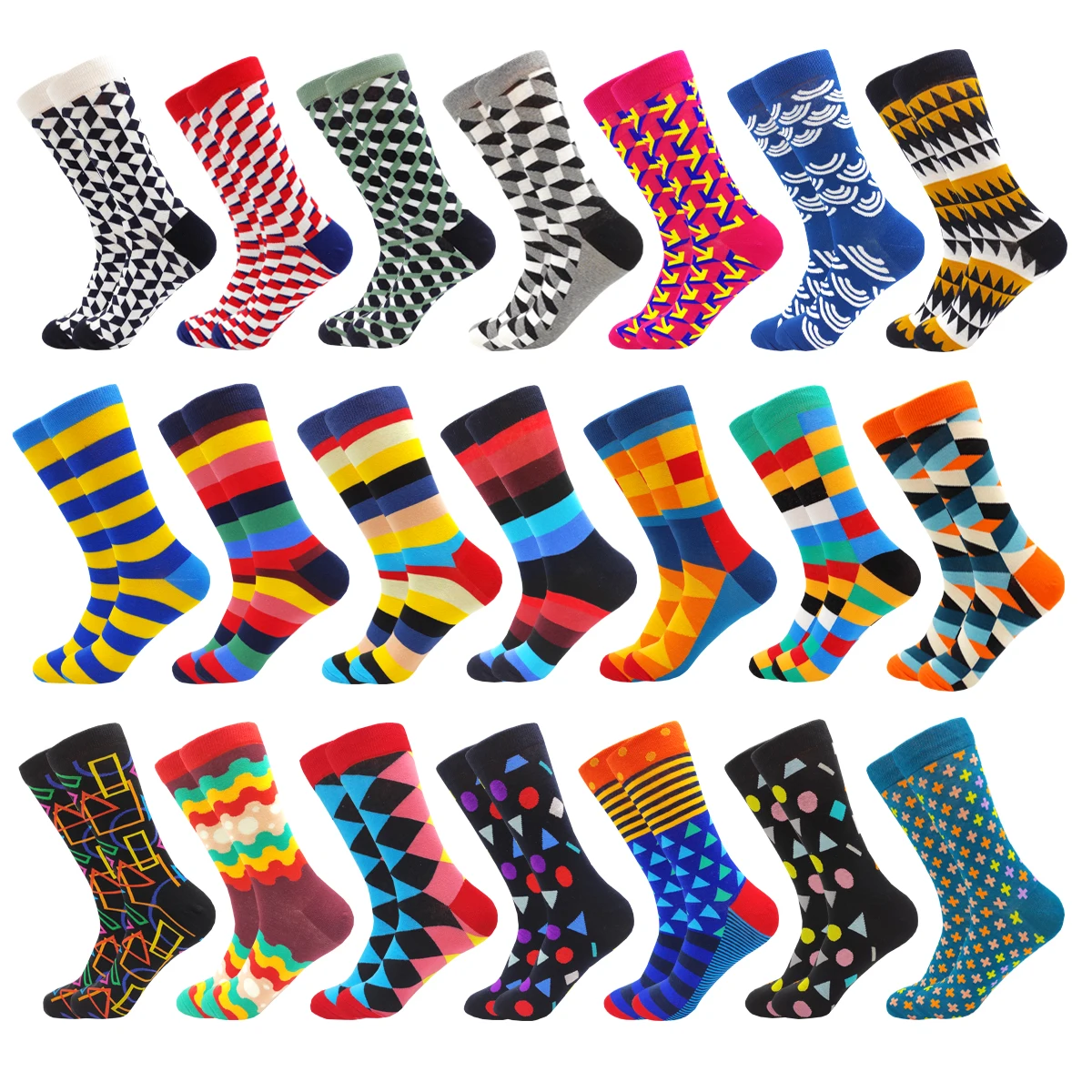 85% хлопок в полоску и клетку В стиле хип-хоп модные мужские носки красочные Harajuku