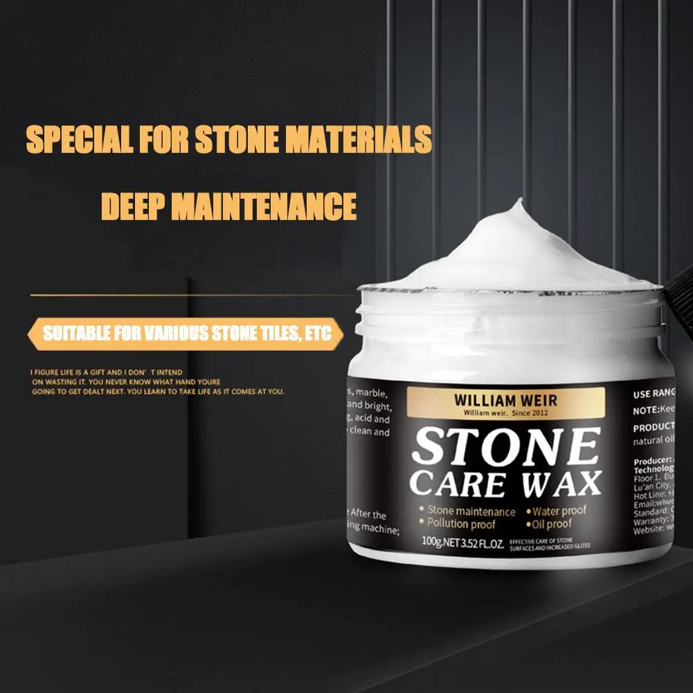 

100g Marble Polishing Wax Stone Care Wax Stone Floor Glazing Maintenance Ceramic Tile Wax For Granite Marble Soapstone Quar T2D5