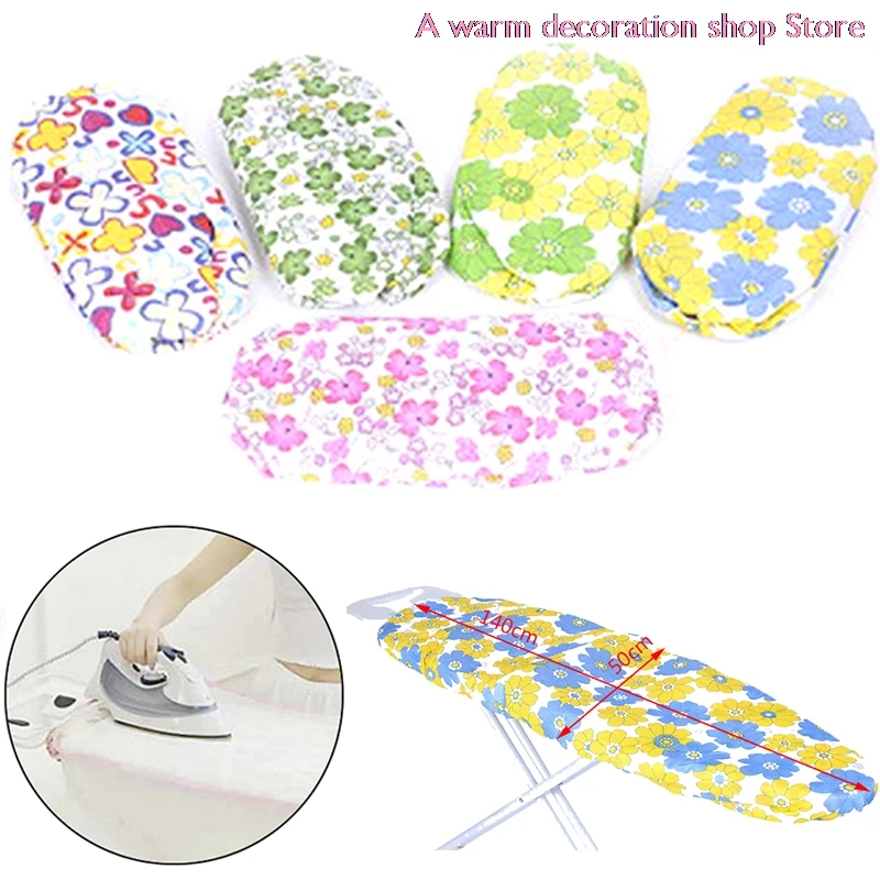 140*50cm Fabric Ironing Board Cover Protective Press Iron Folding For Ironing Cloth Guard Protect Delicate Garment Random Color