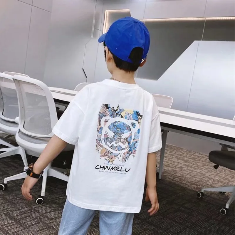 

Men's T-shirts For Children Children's Clothing 10 12 Years Kids Clothes Shirt T-shirt Tops Boy Boys Top From 11 Tee Teenage