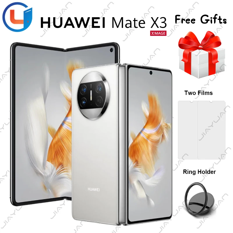 Original Huawei Mate X3 4G Folded Screen 4G Mobile Phone 7.85" Kunlun Glass Snapdragon 8+ Gen 1 HarmonyOS 3.1 4800mAh Smartphone