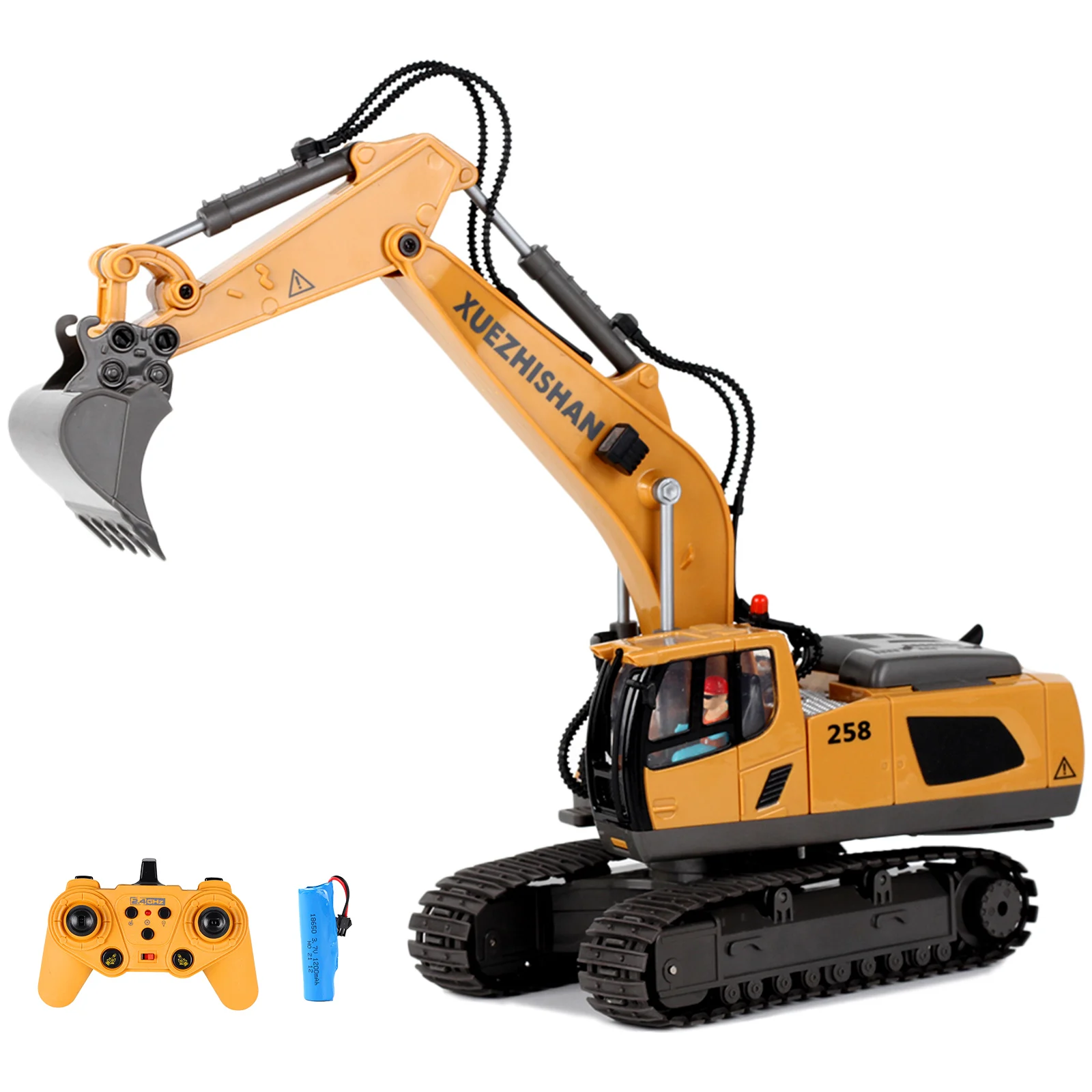 

Экскаватор Радиоуправляемый, 11 каналов, 1/20 ГГц, с пультом ДУ