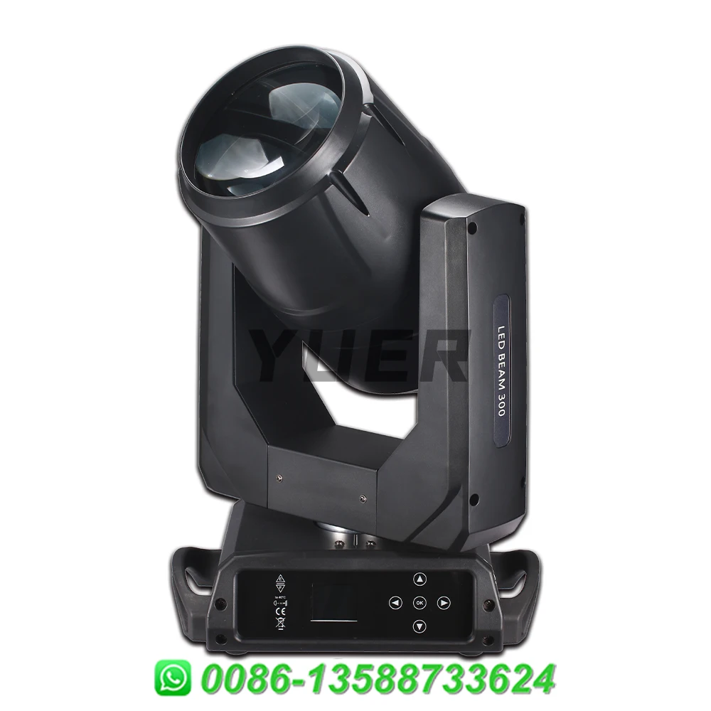 YUER Φ 300W Beam Spot Zoom Infinite светодиодный с вращающейся подвижной головкой призмой 15Gobos