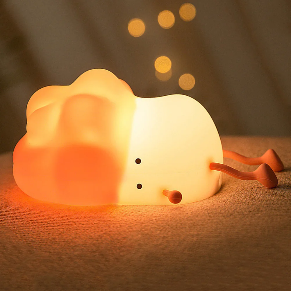 

Светодиодный сенсорный силиконовый легкий мягкий удобный милый мультяшный декоративный светильник домашний орнамент экологически чистый...