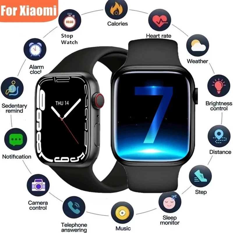 

IWO 14 Pro Max Series 7 T900 Pro Max Smartwatch Bluetooth Call Heart Rate Waterproof Sport Smart Watch For Apple Huawei Phone