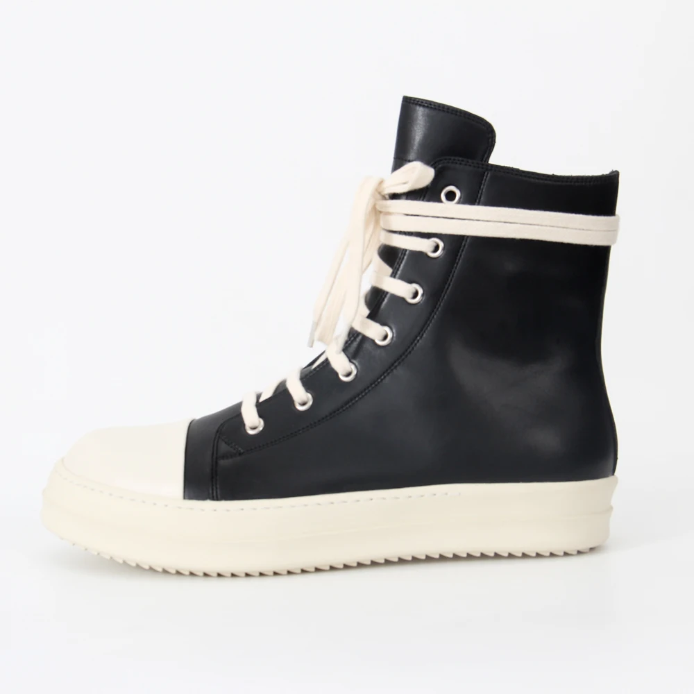 

Sneakers Owen Fashion Women Canvas Shoes Platform Designer Luxury Trainers Boots Lace Up Casual Height Increasing Zip High-TOP