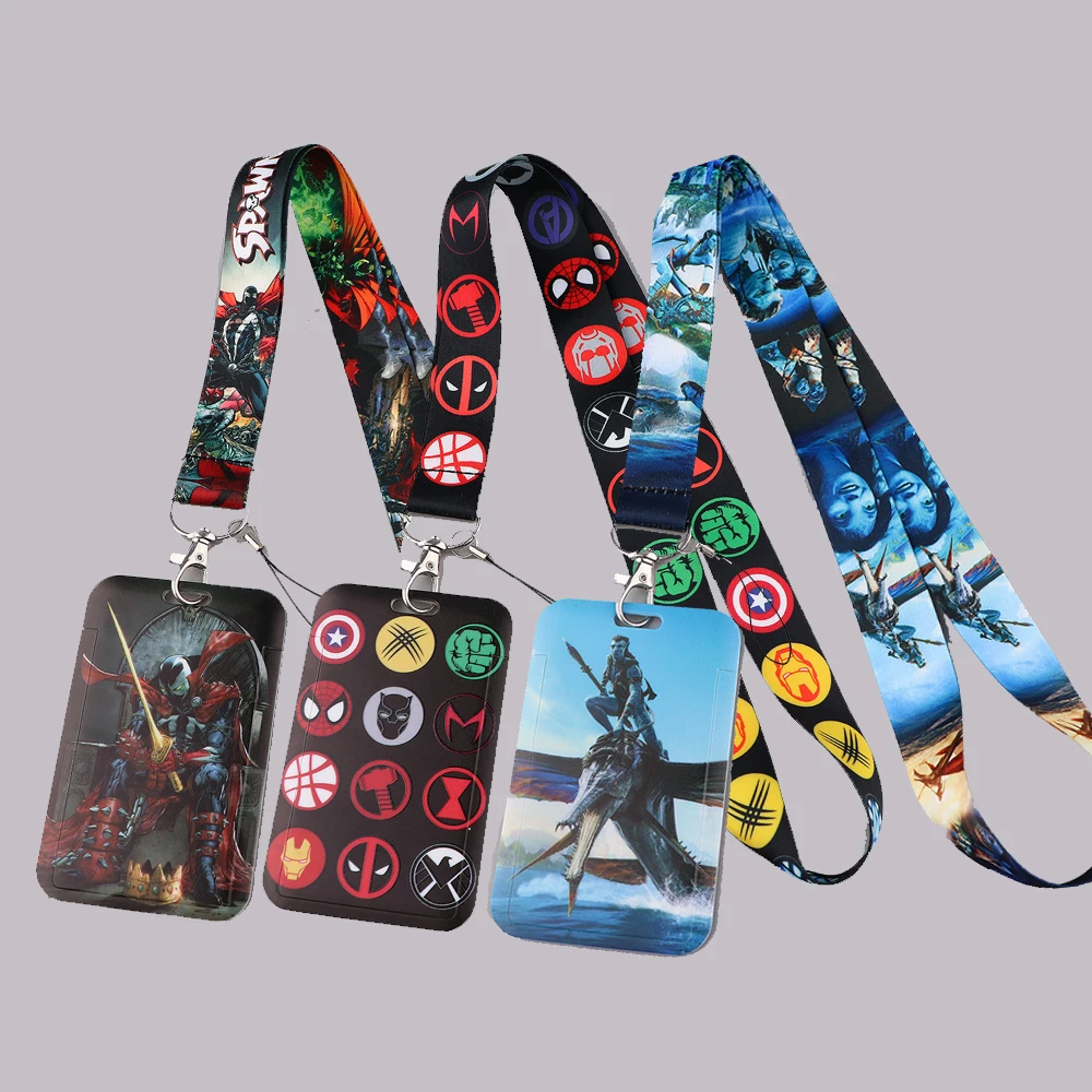 

Novel Neck Strap Lanyards Keychain Badge Holder ID Credit Card Pass Hang Rope Lariat Lanyard for Keys Anime Accessories Gifts