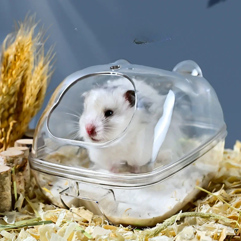 

Hamster Bathroom Transparent Hamster Mouse Pet Toilet Cage Box Bath Sand Room Toy House Small Pet Supply Accessories