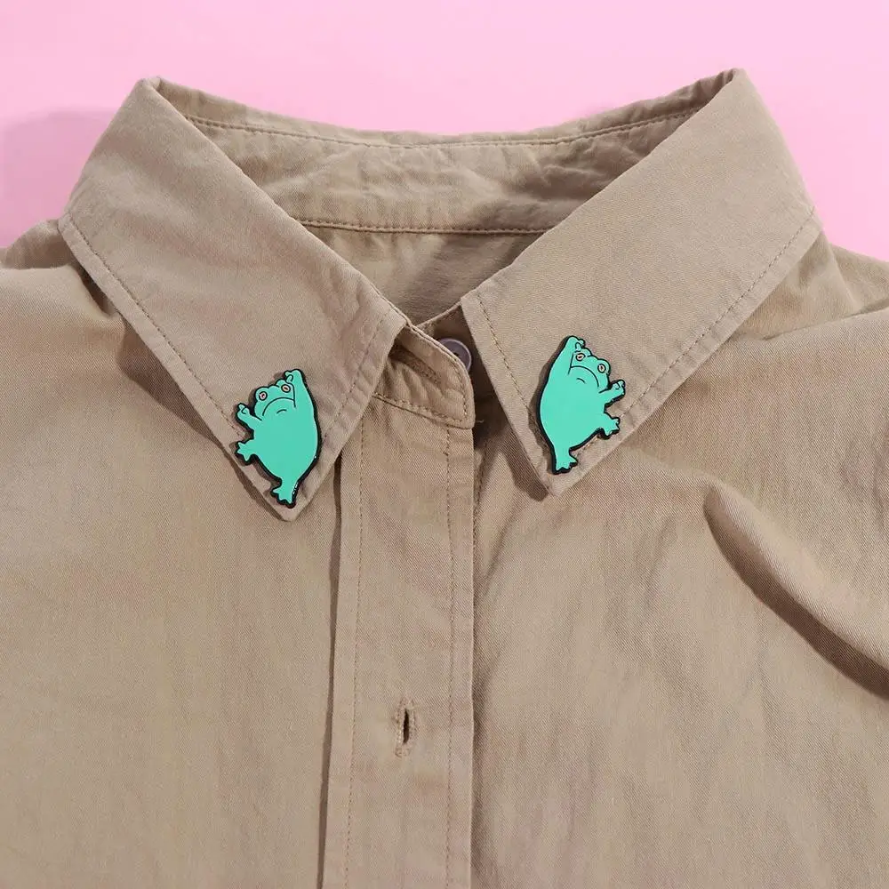 

Cartoon Personality Little Frog Shape Brooch Gift for Kids Creative Funny Frog Brooches Clothing Accessories Enamel Brooch