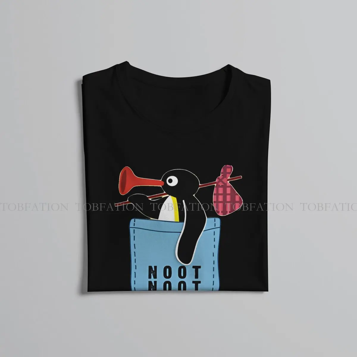 Оригинальные мужские футболки Pingu с мультяшным принтом хипстерские Топы 6XL