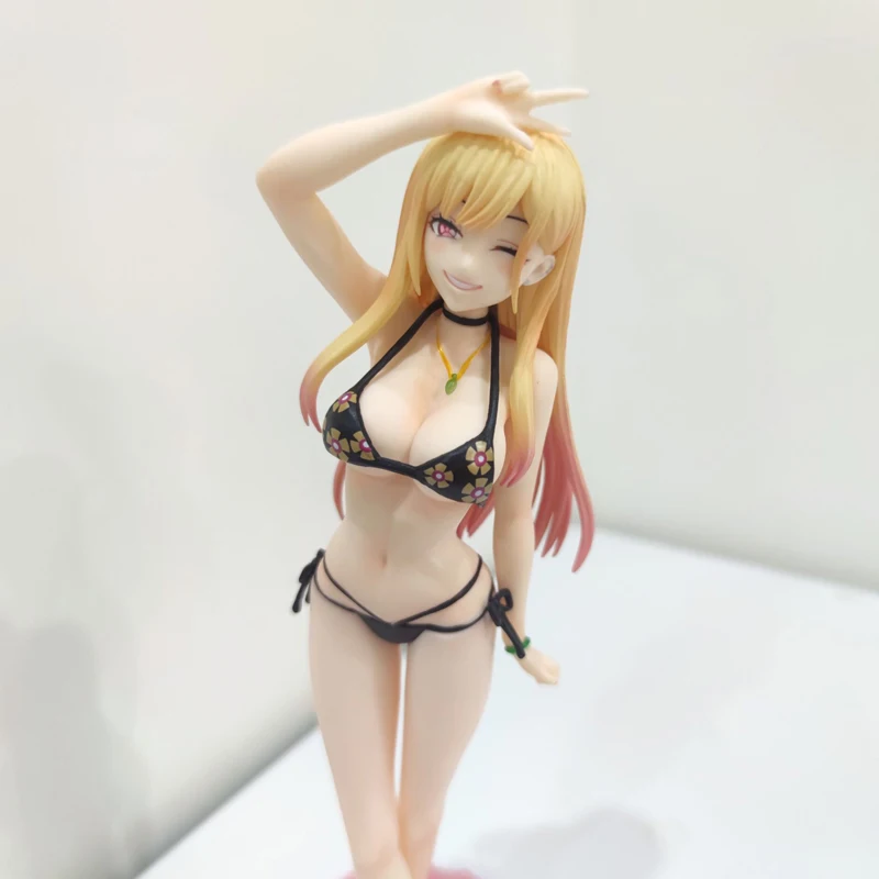 

23cm My Dress-Up Darling Marin Kitagawa Sexy Anime Figure Marin Kitagawa Bikini Action Figure Adult Collection Model Doll Toys