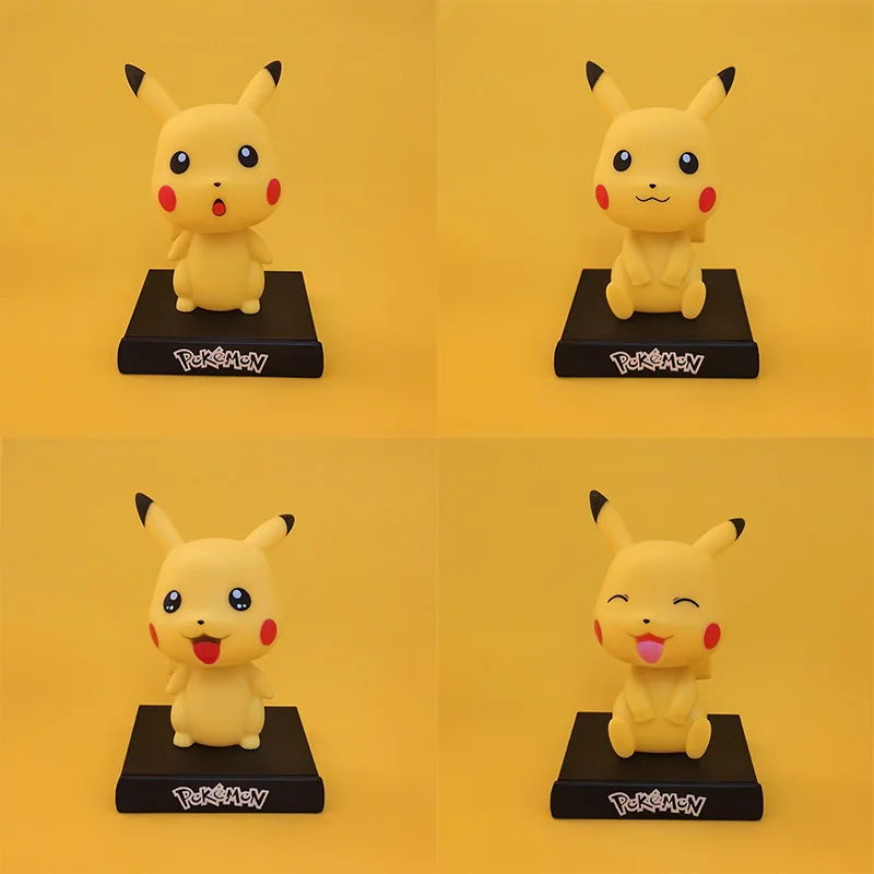 

Pokemon anime figure car accessories model ornaments Pikachu anime action figure kawaii shaking head doll children's toys gift
