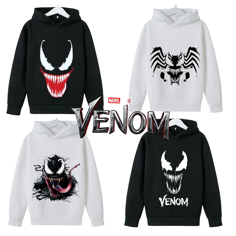 Детская толстовка с капюшоном Venom пуловер мягкая и удобная бестселлер модные