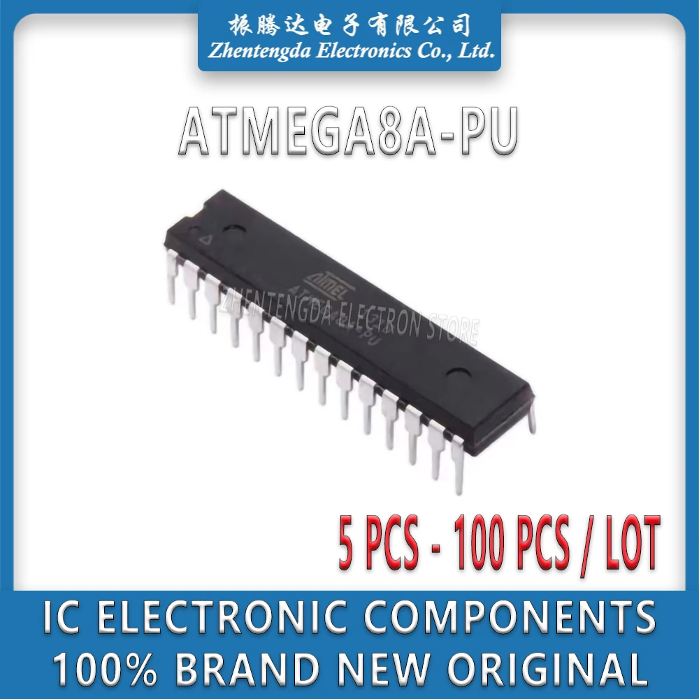 

ATMEGA8A-PU ATMEGA8A ATMEGA8 ATMEGA IC MCU Chip DIP-28