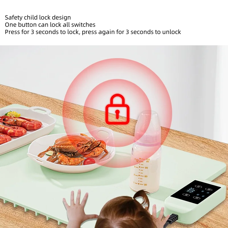 Электрическая нагревательная пластина бытовая складная силиконовая овощная