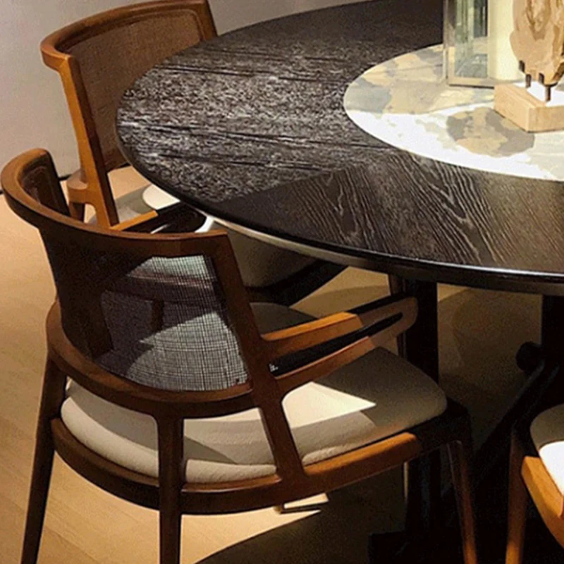 Обеденные стулья из массива дерева в итальянском стиле для спальни обеденные