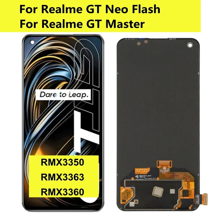 6 43 &quotAMOLED для Realme GT Neo Flash ЖК-дисплей с сенсорной панелью и дигитайзером экрана RMX3363