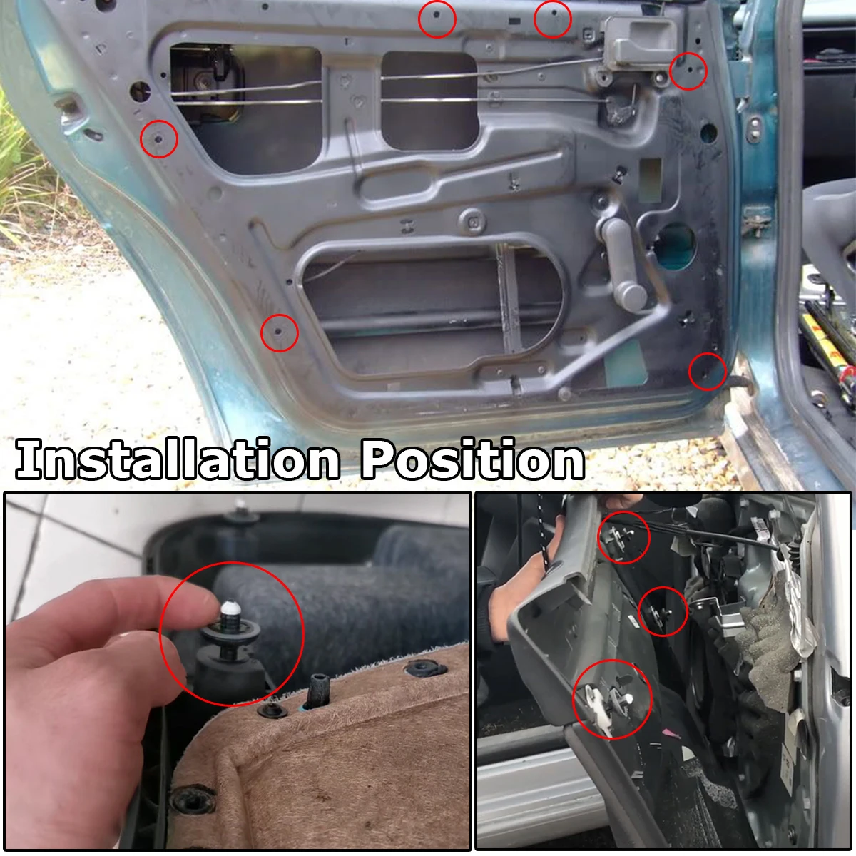 Зажимы для отделки карты дверной панели автомобиля крепежные заклепки